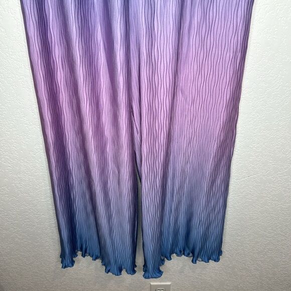 NWT SIMKHAI Dante Ombre Wide Leg Pant in Sheer Lilac Ombre Large Revolve - Picture 5 of 13